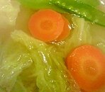 にんじんと白菜の中華スープ